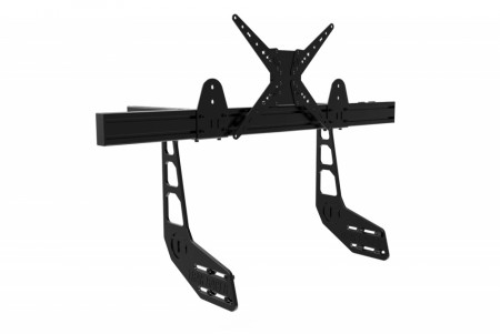 TR8020 Svart Aluminium Integrert Single Skjerm Feste 1200mm